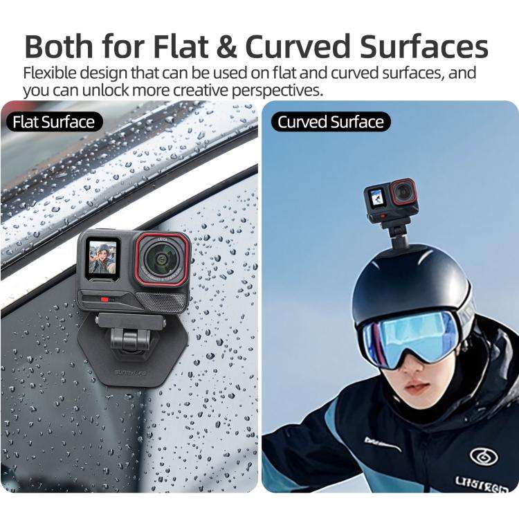 Sunnylife Magnetic Flexible Adhesive Helmet Mount Base Quick-Release Action Camera Holder For Ins...
