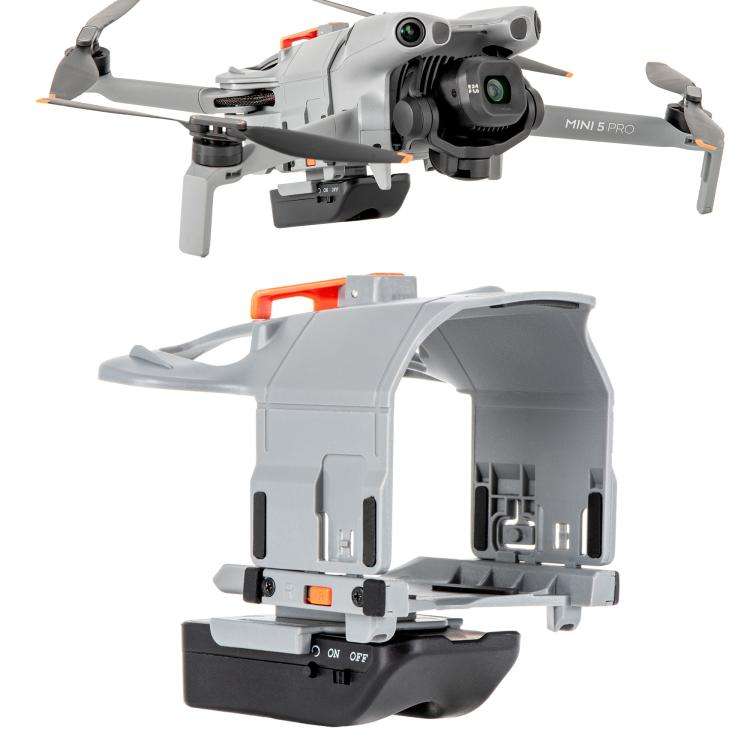 For DJI Mini 5 Pro STARTRC LED Light Air-Dropping System Thrower Parabolic (Grey)