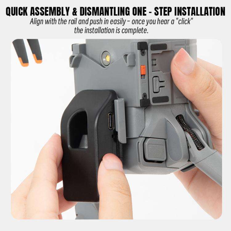 For DJI Mini 5 Pro STARTRC LED Light Air-Dropping System Thrower Parabolic (Grey)