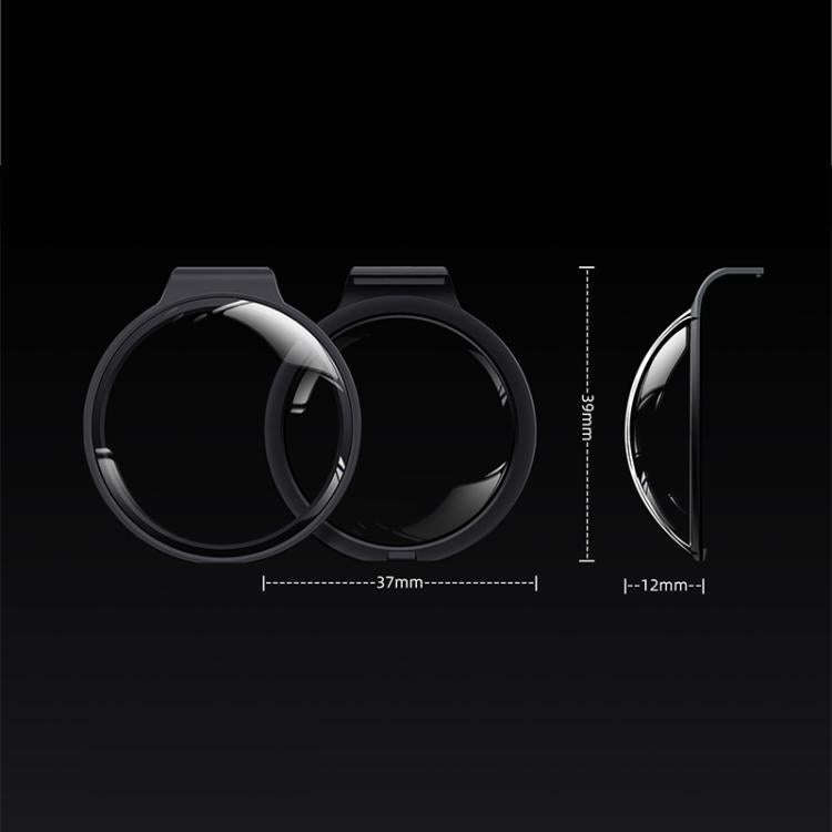 For DJI Osmo 360 Camera Optical Tempered Glass Cover Protective Lens Guard (Black)