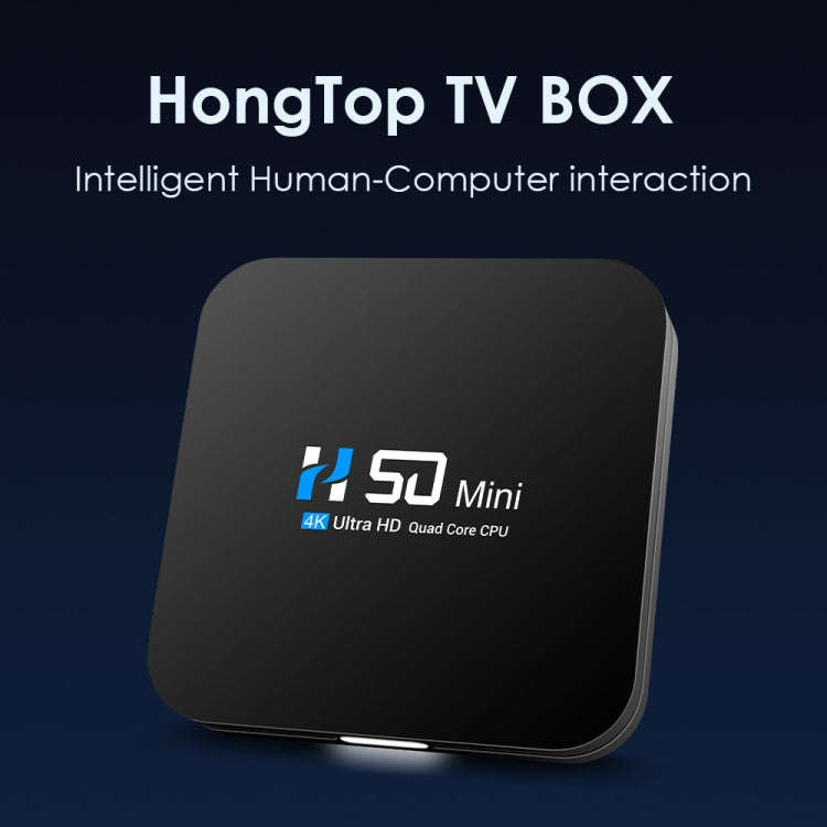H50 Mini 4K Smart Network TV Box, Android 10.0, RK3318 Quad Core, 2GB+16GB, EU Plug