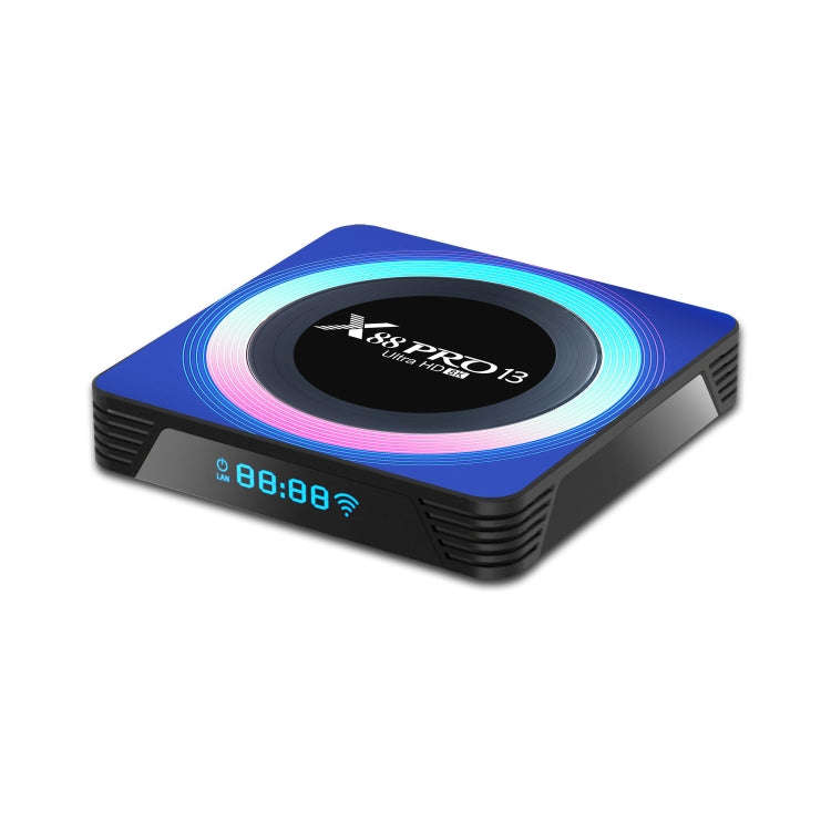 Acrylic X88 Pro 13 8K Ultra HD Android 13.0 Smart TV Box with Remote Control, RK3528 Quad-Core, 2...