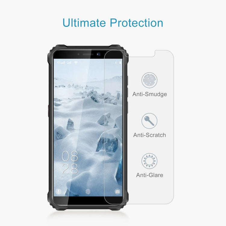 For Oukitel WP5 / WP5 Pro 50 PCS 0.26mm 9H 2.5D Tempered Glass Film