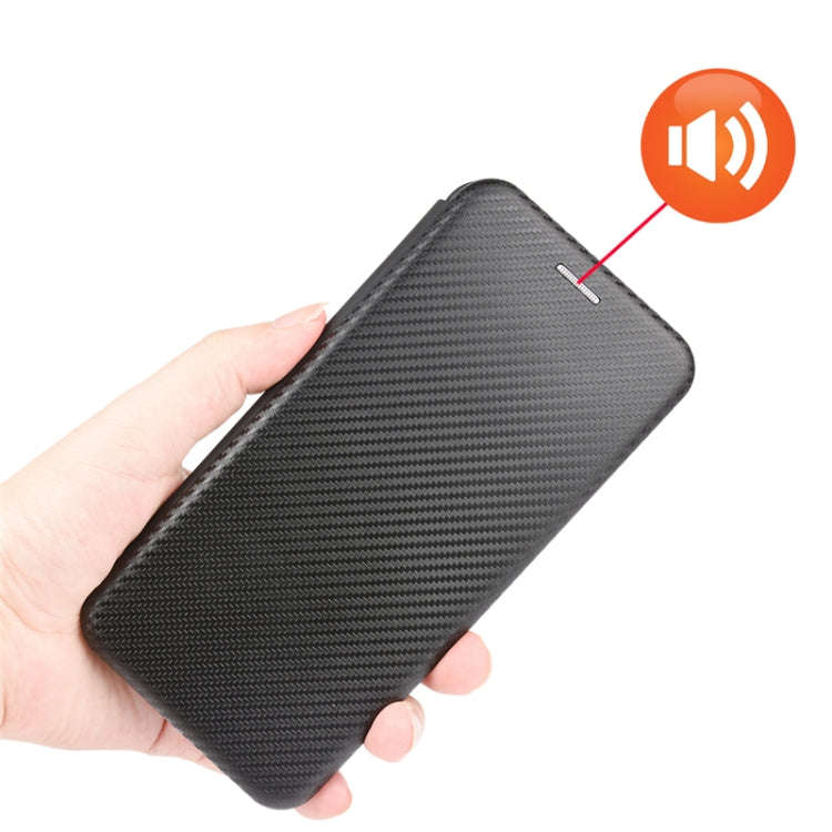 For Oukitel WP5 / WP5 Pro Carbon Fiber Texture Horizontal Flip TPU + PC + PU Leather Case with Ca...