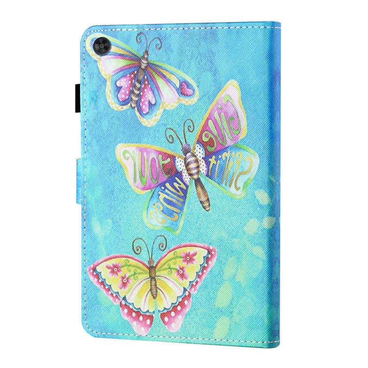 For Huawei Honor Pad 6 / X6 & Enjoy 2 & MatePad T10 / T10S Colored Drawing Stitching Horizontal F...