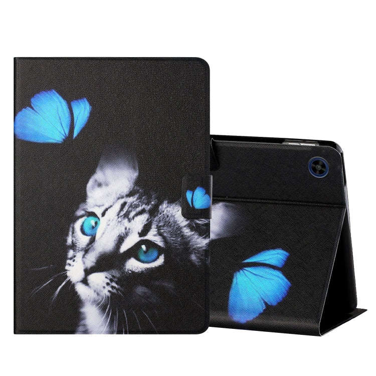 For Huawei MatePad T8 Colored Drawing Horizontal Flip Leather Case with Holder & Card Slots(Butte...
