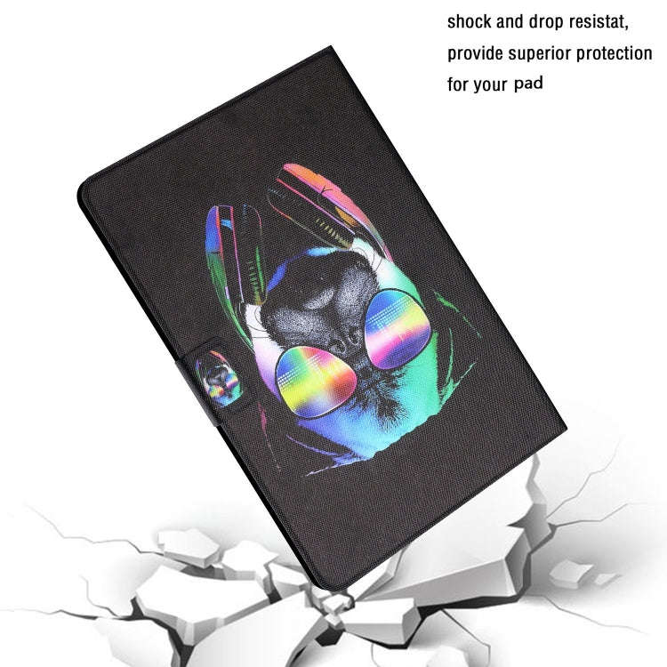 For Huawei Honor Pad 6 / X6 & Enjoy 2 & MatePad T10 / T10S Colored Drawing Horizontal Flip Leathe...
