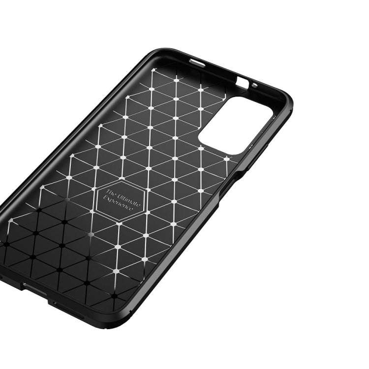 For Xiaomi Redmi Note9 4G Carbon Fiber Texture Shockproof TPU Case(Black)