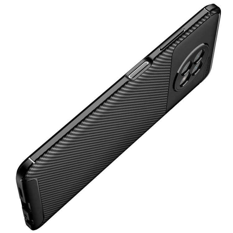 For Xiaomi Redmi Note9 5G Carbon Fiber Texture Shockproof TPU Case(Black)