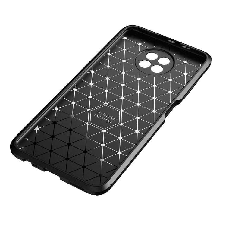 For Xiaomi Redmi Note9 5G Carbon Fiber Texture Shockproof TPU Case(Black)
