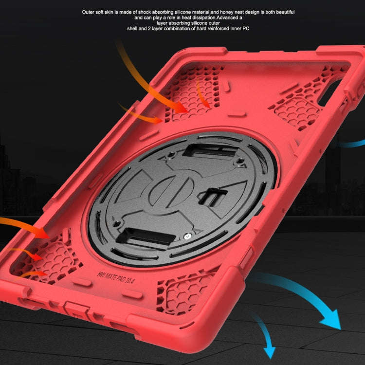 For Huawei MatePad Pro 10.8 Shockproof Colorful Silicone + PC Protective Case with Holder & Shoul...