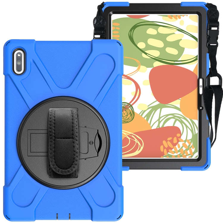 For Huawei MatePad Pro 10.8 Shockproof Colorful Silicone + PC Protective Case with Holder & Shoul...
