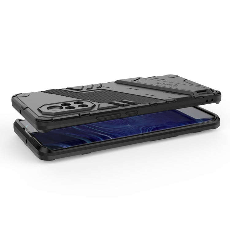 For Huawei Nova 8 Punk Armor 2 in 1 PC + TPU Shockproof Case with Invisible Holder(Blue)