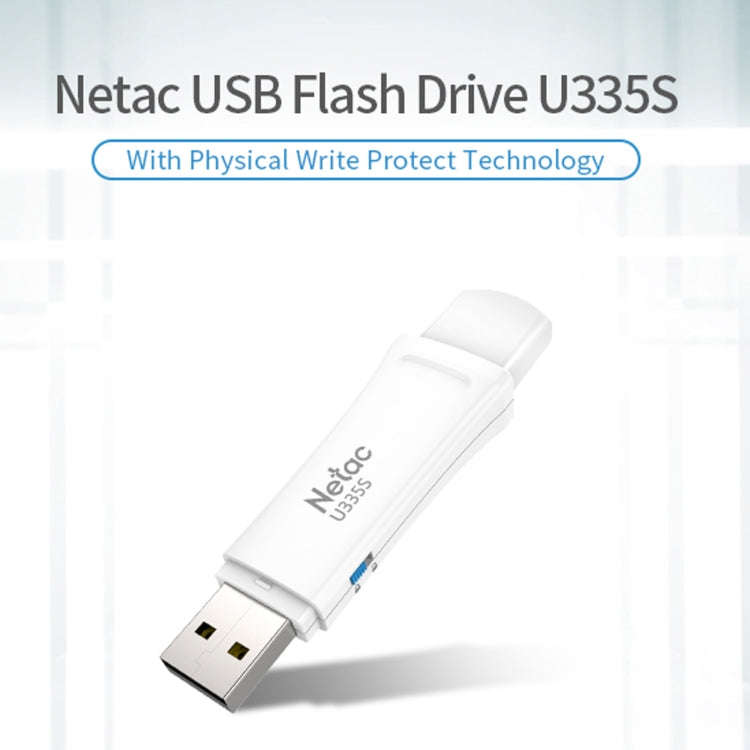 Netac U335S USB 3.0 High Speed Antivirus Write Protection USB Flash Drives U Disk, Capacity:128GB