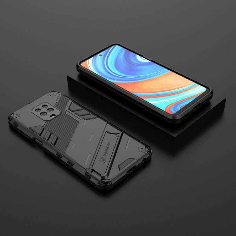 For Xiaomi Redmi Note 9 Pro Max Punk Armor 2 in 1 PC + TPU Shockproof Case with Invisible Holder(...