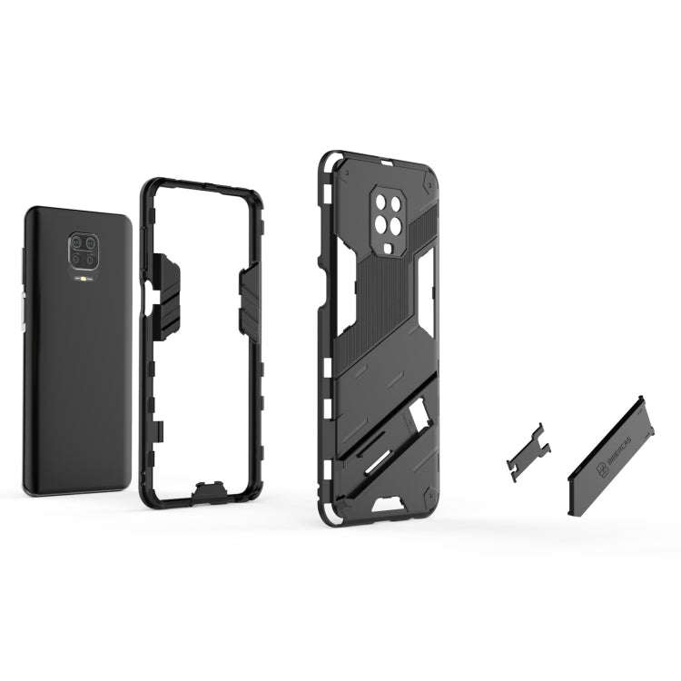 For Xiaomi Redmi Note 9 Pro Max Punk Armor 2 in 1 PC + TPU Shockproof Case with Invisible Holder(...