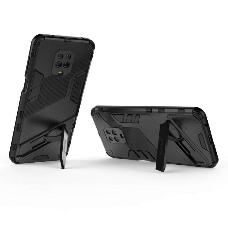 For Xiaomi Redmi Note 9 Pro Max Punk Armor 2 in 1 PC + TPU Shockproof Case with Invisible Holder(...