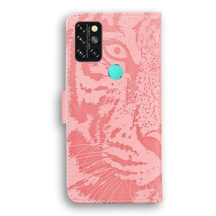 For UMIDIGI A9 Pro Tiger Embossing Pattern Horizontal Flip Leather Case with Holder & Card Slots ...