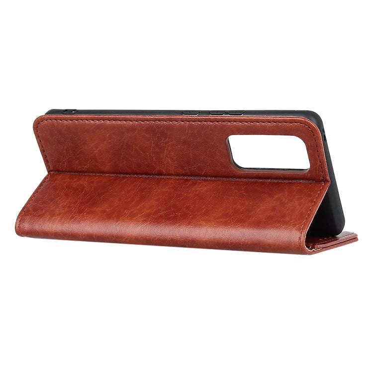 For Xiaomi Redmi Note 10 Pro Magnetic Crazy Horse Texture Horizontal Flip Leather Case with Holde...