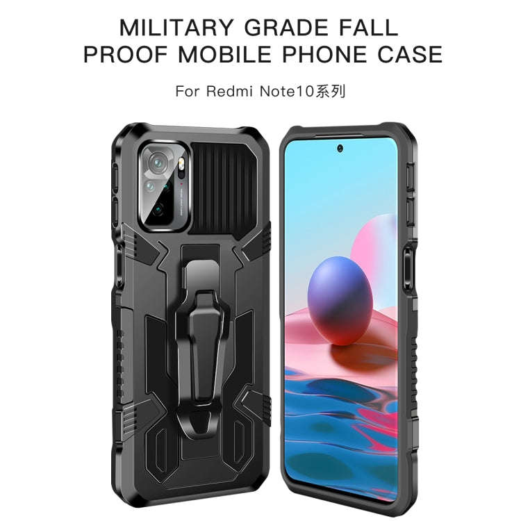 For Xiaomi Redmi K40 Pro+ Armor Warrior Shockproof PC + TPU Protective Case(Army Green)
