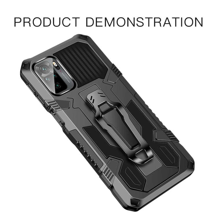 For Xiaomi Redmi K40 Pro+ Armor Warrior Shockproof PC + TPU Protective Case(Army Green)