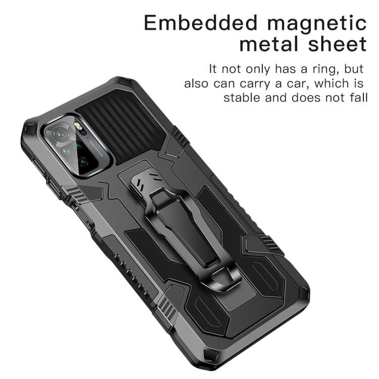 For Xiaomi Redmi K40 Pro+ Armor Warrior Shockproof PC + TPU Protective Case(Army Green)