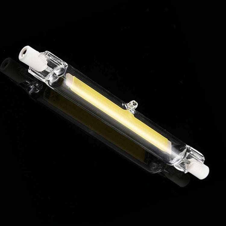 R7S 220V 15W 189mm COB LED Bulb Glass Tube Replacement Halogen Lamp Spot Light, White Light