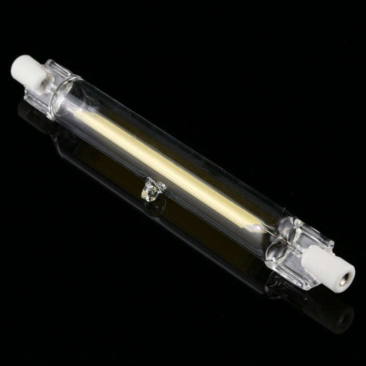 R7S 220V 15W 189mm COB LED Bulb Glass Tube Replacement Halogen Lamp Spot Light, Warm Light