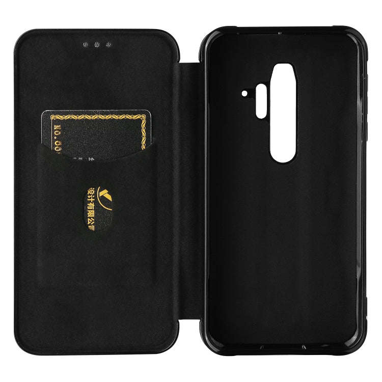 For Blackview BV6300 Pro Carbon Fiber Texture Horizontal Flip TPU + PC + PU Leather Case with Car...
