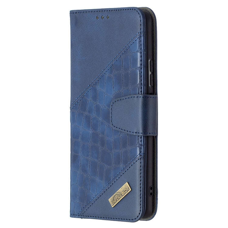 For Xiaomi Redmi Note 10 Pro Matching Color Crocodile Texture Horizontal Flip PU Leather Case wit...