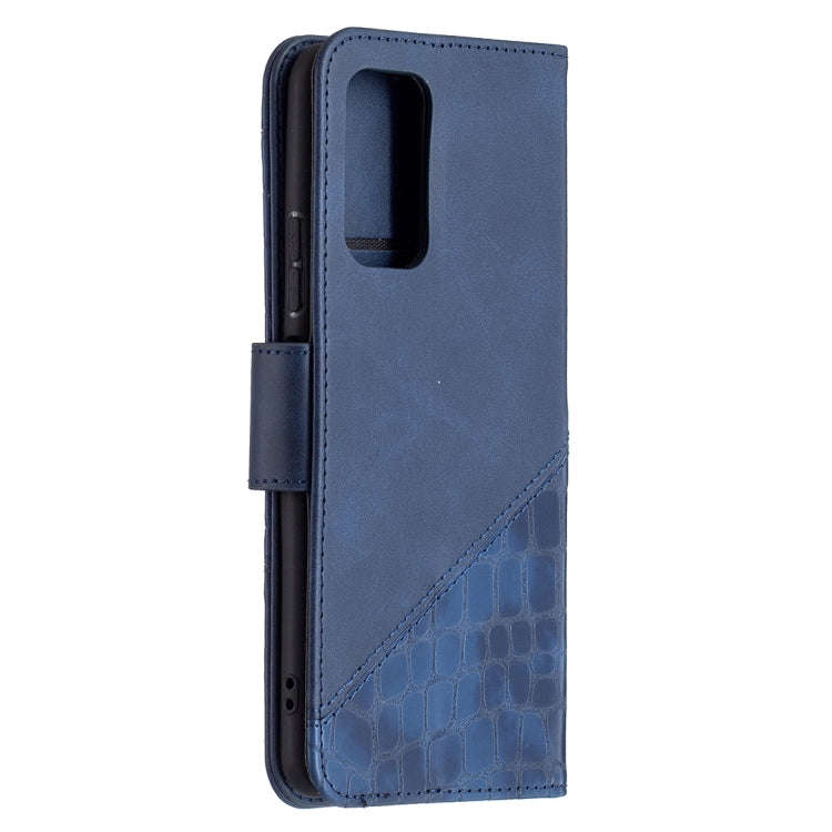 For Xiaomi Redmi Note 10 Pro Matching Color Crocodile Texture Horizontal Flip PU Leather Case wit...