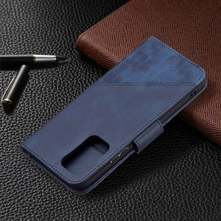 For Xiaomi Redmi Note 10 Pro Matching Color Crocodile Texture Horizontal Flip PU Leather Case wit...