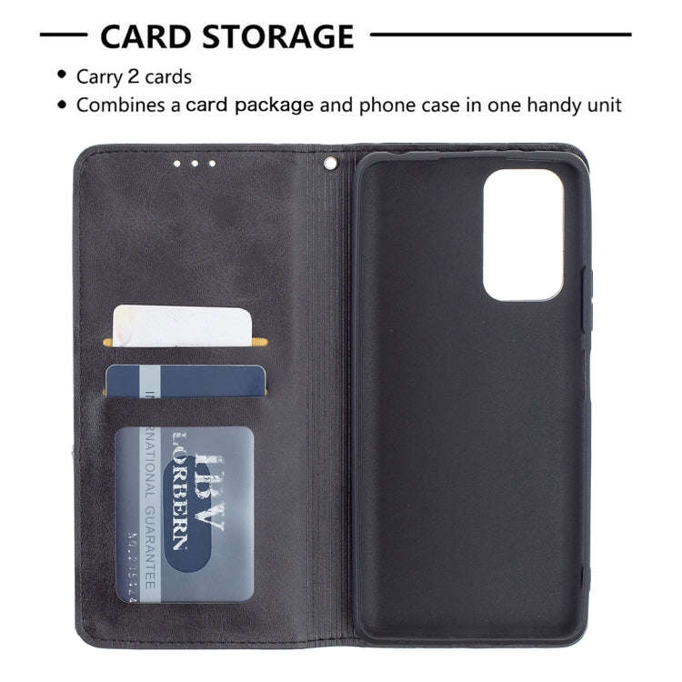 For Xiaomi Redmi Note 10 Pro Rhombus Texture Horizontal Flip Magnetic Leather Case with Holder & ...