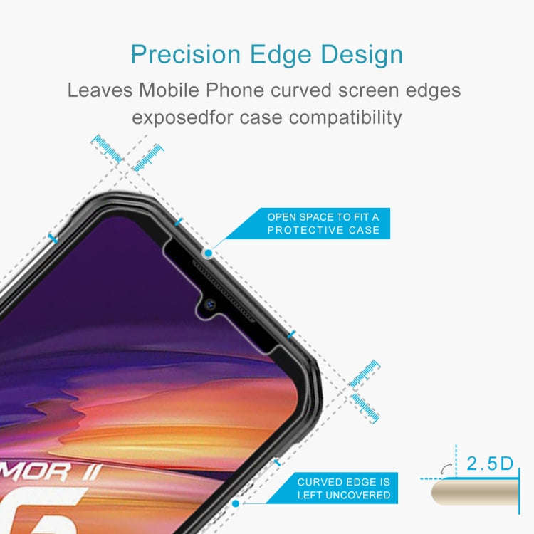 For Ulefone Armor 11 5G 50 PCS 0.26mm 9H 2.5D Tempered Glass Film