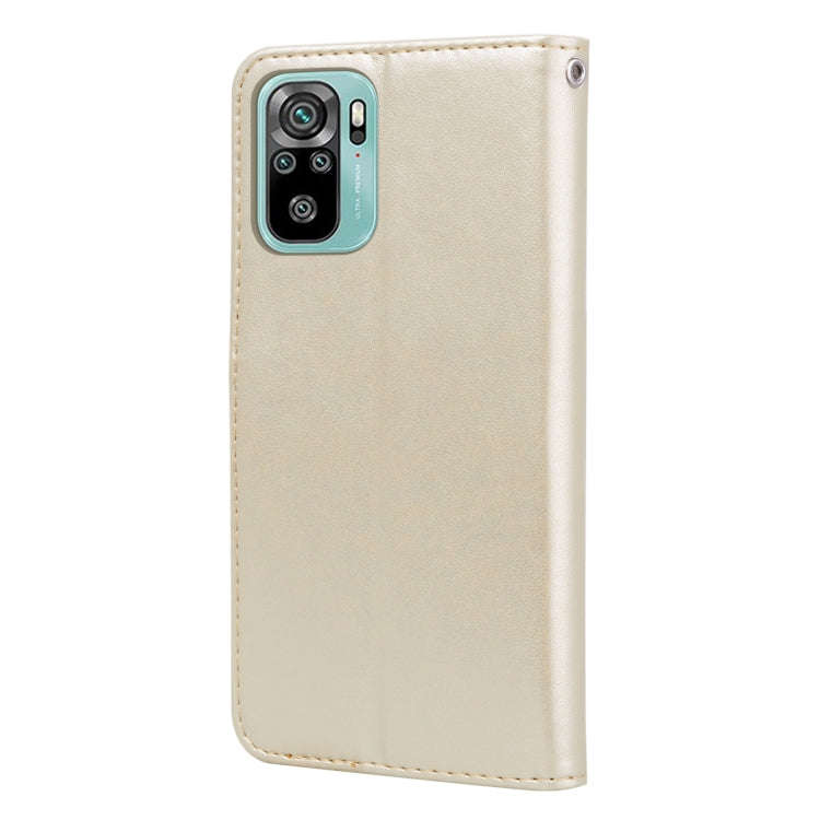 For Xiaomi Redmi Note 10 Rose Embossed Horizontal Flip PU Leather Case with Holder & Card Slots &...