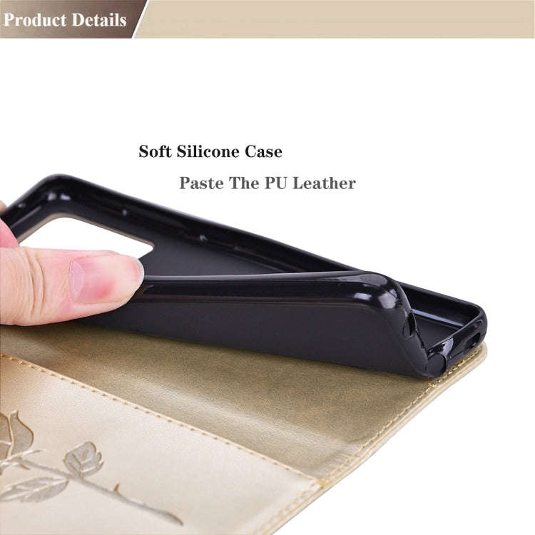 For Xiaomi Redmi Note 10 Rose Embossed Horizontal Flip PU Leather Case with Holder & Card Slots &...