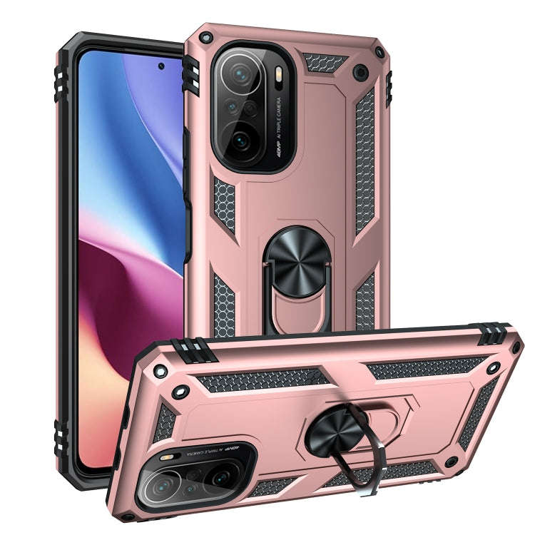 For Xiaomi Redmi K40 / K40 Pro Shockproof TPU + PC Protective Case with 360 Degree Rotating Holde...