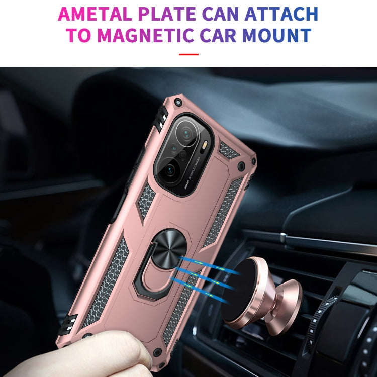 For Xiaomi Redmi K40 / K40 Pro Shockproof TPU + PC Protective Case with 360 Degree Rotating Holde...