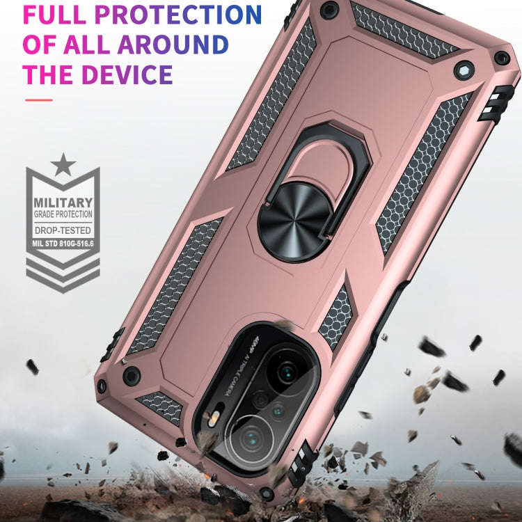For Xiaomi Redmi K40 / K40 Pro Shockproof TPU + PC Protective Case with 360 Degree Rotating Holde...