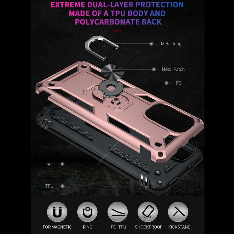 For Xiaomi Redmi K40 / K40 Pro Shockproof TPU + PC Protective Case with 360 Degree Rotating Holde...