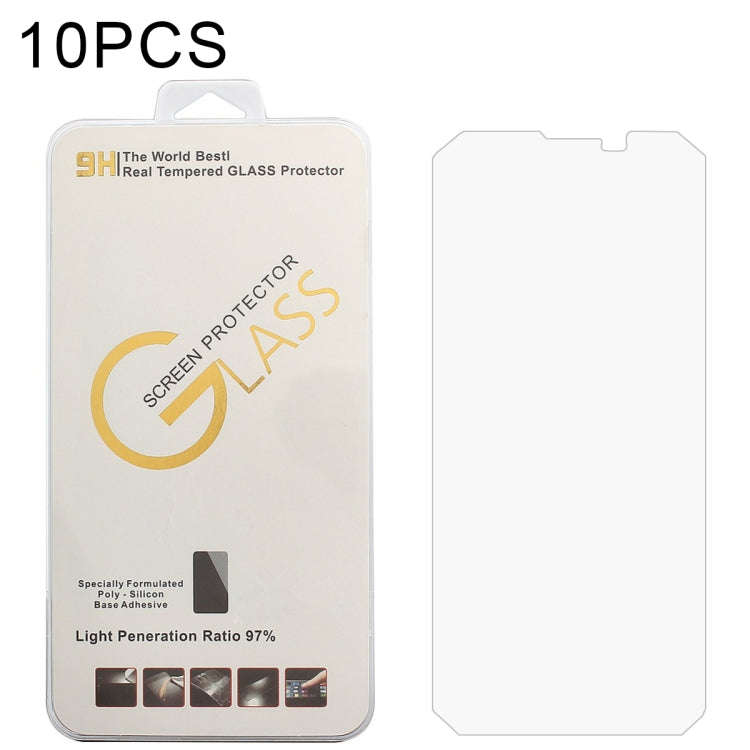 For Blackview Bl6000 Pro 5G 10 PCS 0.26mm 9H 2.5D Tempered Glass Film