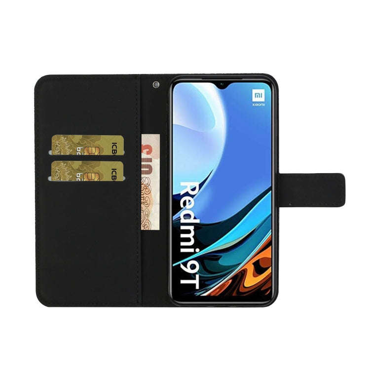 For Xiaomi Redmi 9T Ethnic Style Embossed Pattern Horizontal Flip Leather Case with Holder & Card...
