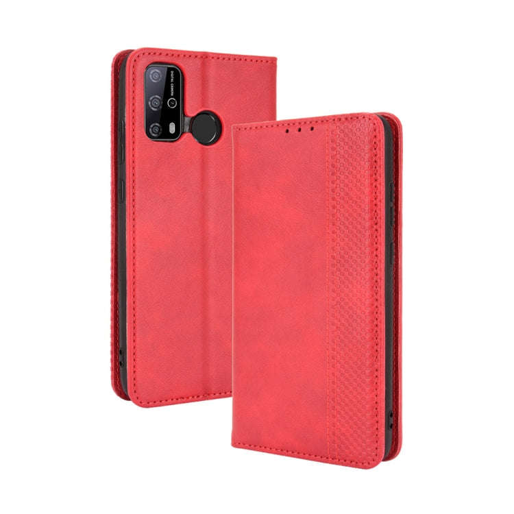 For Oukitel C23 Pro Magnetic Buckle Retro Crazy Horse Texture Horizontal Flip Leather Case with H...