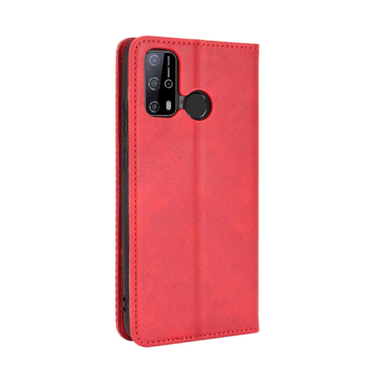 For Oukitel C23 Pro Magnetic Buckle Retro Crazy Horse Texture Horizontal Flip Leather Case with H...