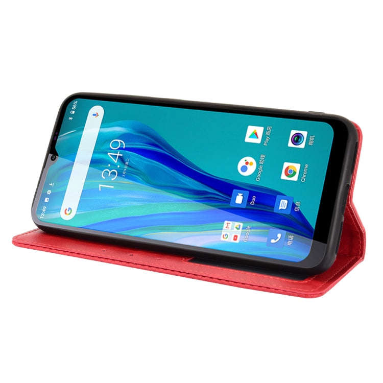 For Oukitel C23 Pro Magnetic Buckle Retro Crazy Horse Texture Horizontal Flip Leather Case with H...