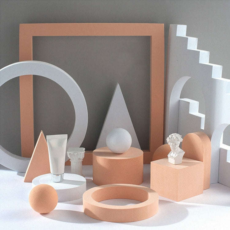 10 x 6cm Cylinder Geometric Cube Solid Color Photography Photo Background Table Shooting Foam Pro...