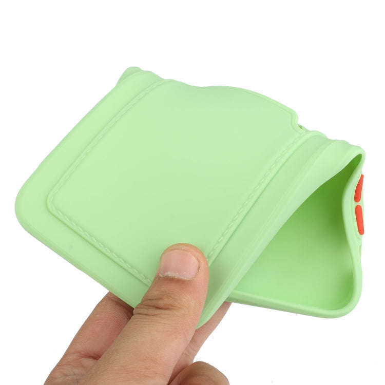 For Xiaomi Redmi Note 10 Pro Card Slot Design Shockproof TPU Protective Case(Green)