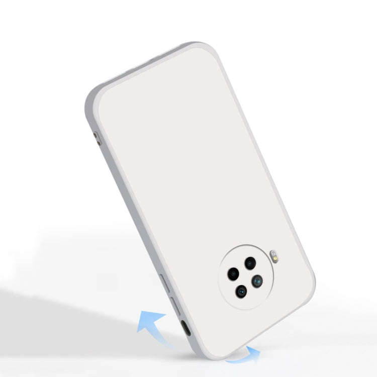 For Xiaomi Redmi Note 9 Pro Solid Color Imitation Liquid Silicone Straight Edge Dropproof Full Co...