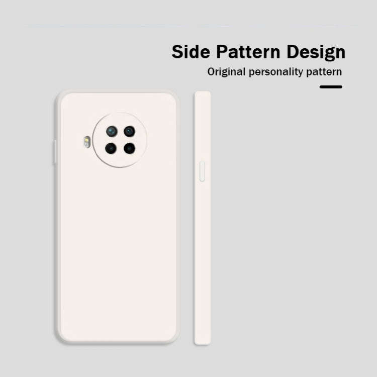 For Xiaomi Redmi Note 9 Pro Solid Color Imitation Liquid Silicone Straight Edge Dropproof Full Co...