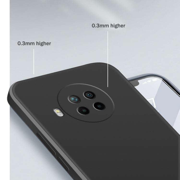 For Xiaomi Redmi Note 9 Pro Solid Color Imitation Liquid Silicone Straight Edge Dropproof Full Co...